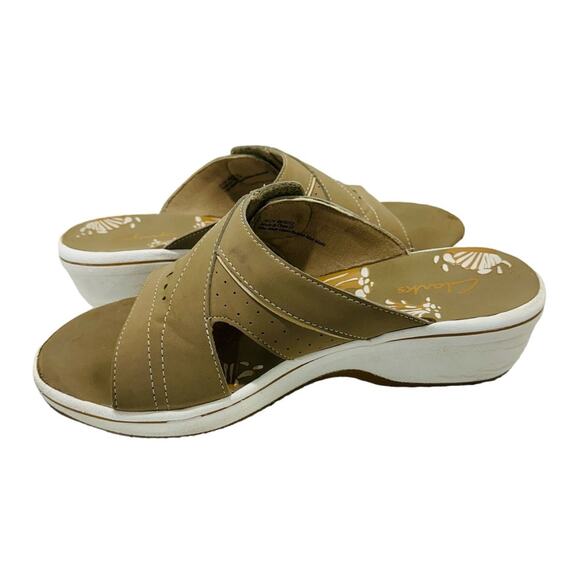 Clarks Daisy Drift Memory Form Cushion Slip on Adjustable Wedge Womens Sandal 8 - Picture 6 of 11